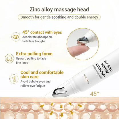 Sérum Contour des Yeux 24K – Anti-Cernes & Anti-Poches